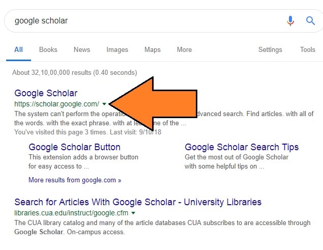 how to setup a Google scholar account
