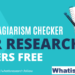 Best plagiarism checker for research papers free