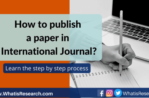 How to publish a paper in International Journal