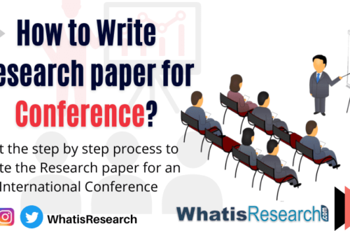 How to write research paper for conference