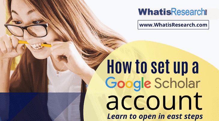 How to set up a Google Scholar account