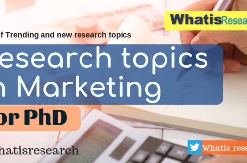 Research topics in marketing for PhD