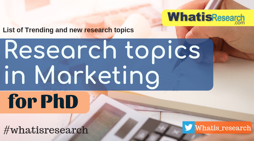 marketing dissertation topics 2017