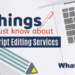 manuscript editing services