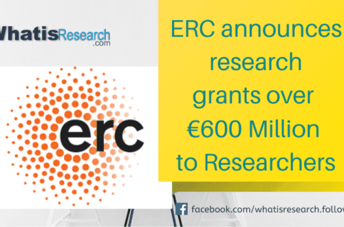 ERC announces research grants over €600 Million to Researchers