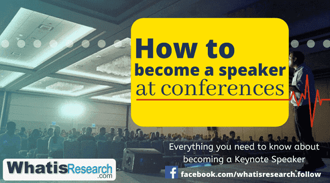 How to become a speaker at conferences