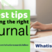 5 best tips for choosing the right journal