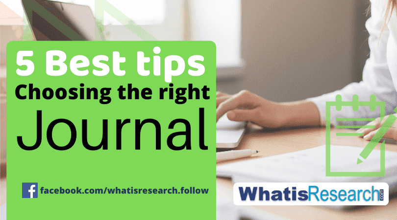 5 best tips for choosing the right journal