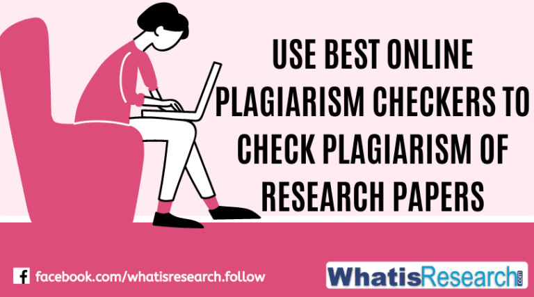 how to check plagiarism in research paper online