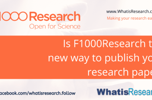 Is F1000Research the new way to publish your research paper