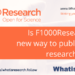 Is F1000Research the new way to publish your research paper