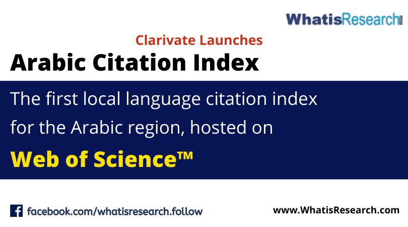 Clarivate Launches the Arabic Citation Index in Egypt