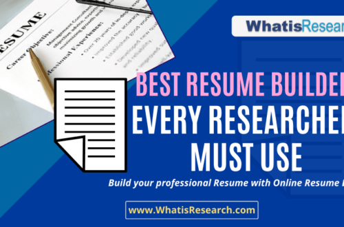Best Resume builder every researcher must use