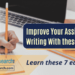 Improve your Assignment Writing with these 7 steps