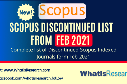 Scopus discontinued list February 2021