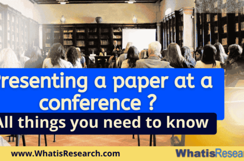 Presenting a paper at a conference