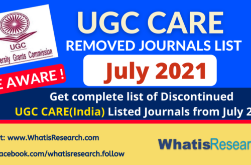 UGC removed journals list 2021 July