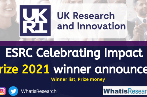 ESRC Celebrating Impact Prize 2021 winner announced