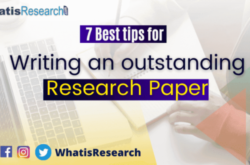 tips for writing an outstanding research paper