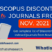 Scopus discontinued list November 2021