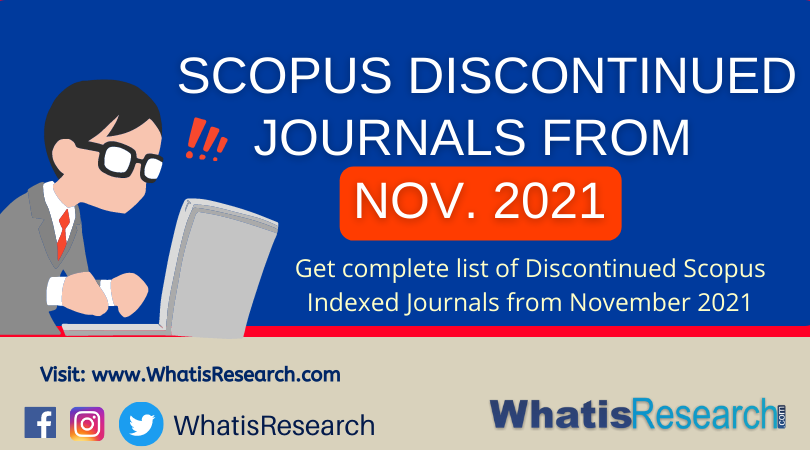 Scopus discontinued list November 2021