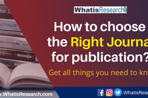 How to choose the right journal for publication