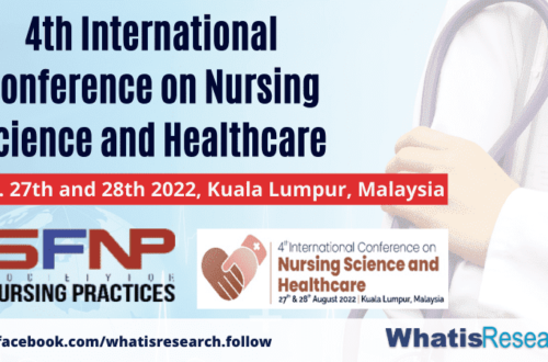 th International Conference on Nursing Science and Healthcare