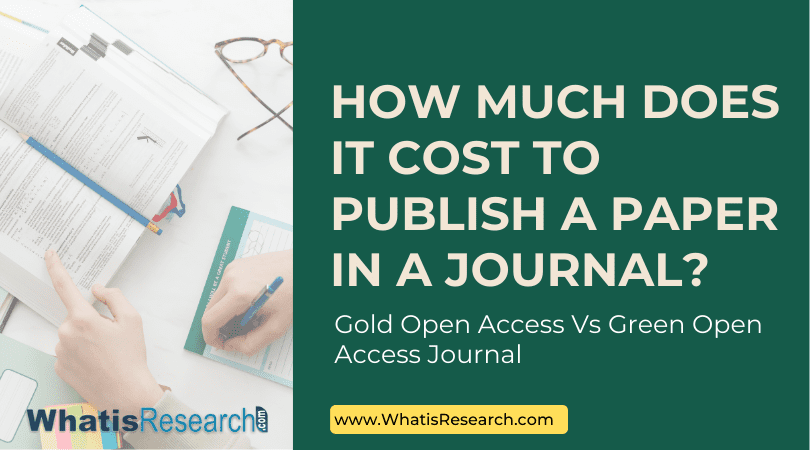 How much does it cost to publish a paper in a journal