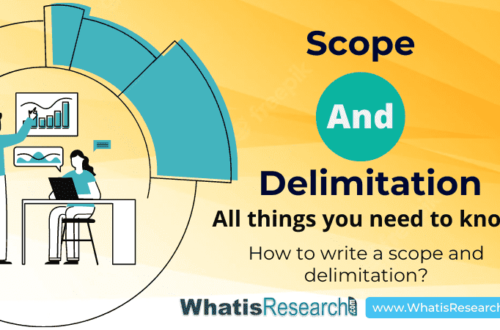 Scope and delimitation. All things you need to know