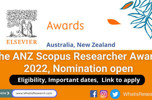 ANZ Scopus Researcher Awards 2022