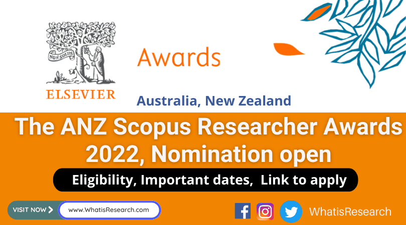 ANZ Scopus Researcher Awards 2022