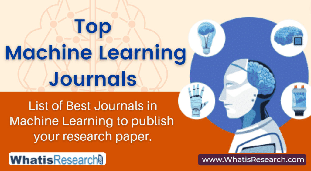 Top machine learning journals - WhatisResearch