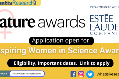 Inspiring Women in Science award by Nature