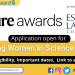 Inspiring Women in Science award by Nature