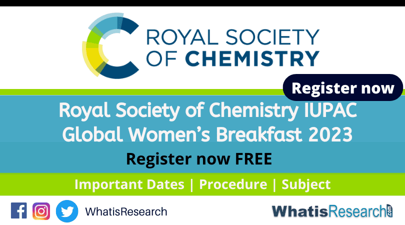 Royal Society of Chemistry IUPAC Global Women’s Breakfast 2023