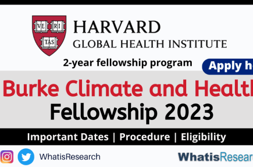 Burke climate and health fellowship 2023