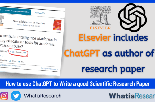 Elsevier includes ChatGPT as author of a research paper