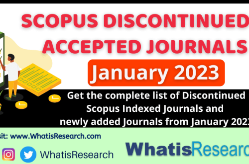 Scopus accepted journals in 2023 January