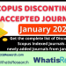 Scopus accepted journals in 2023 January