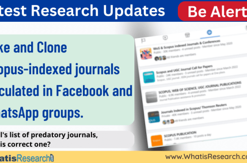 Fake and clone Scopus indexed journals circulated in Facebook and WhatsApp groups