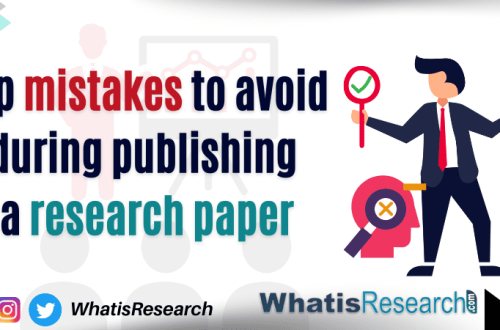Top mistakes to avoid during publishing a research paper
