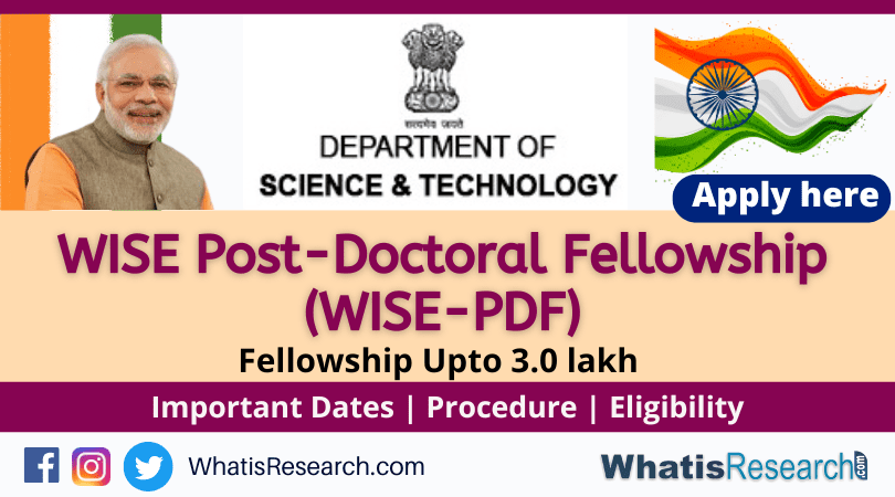 WISE Post-Doctoral Fellowship (WISE-PDF)