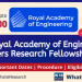 The Royal Academy of Engineering offers Research Fellowships