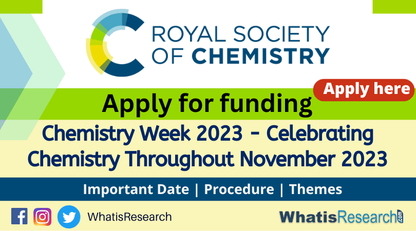 Royal Society of Chemistry Chemistry Week 2023