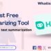 HIX Summarizer Review Best Free Summarizing Tool